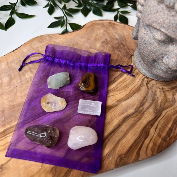 6 PK of Healing Crystals | Strength Beginner Pocket Crystals | Crystal Gift Set - Picture 9 of 11